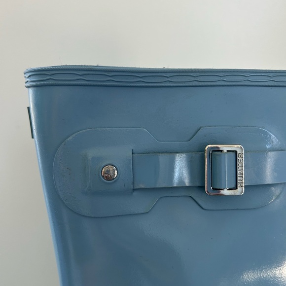 Hunter Tall Rain Boots Baby Blue Size 10 - Picture 9 of 16